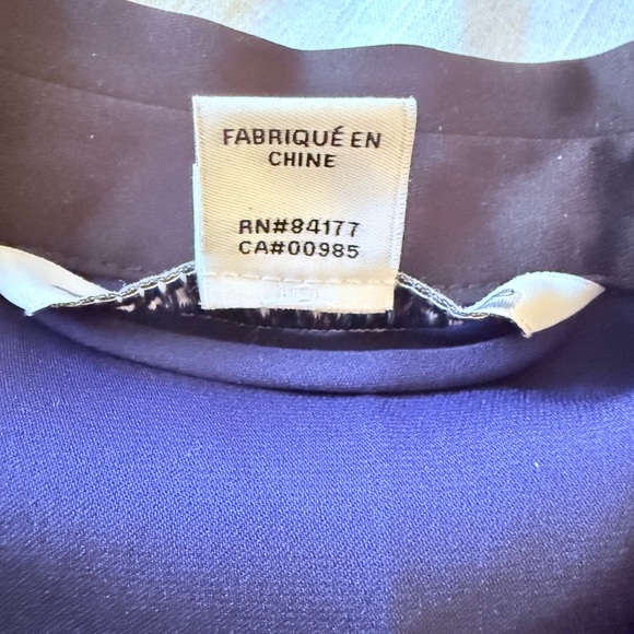 Diane Von Furstenberg Blue, White & Black Colorblock Silk Shirt Dress size4 - Picture 5 of 13